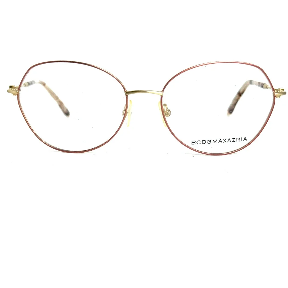 BCBGMAXAZRIA Moira Rose Gold Womens Oval Full Rim Eyeglasses 54-16-135‎ H17646